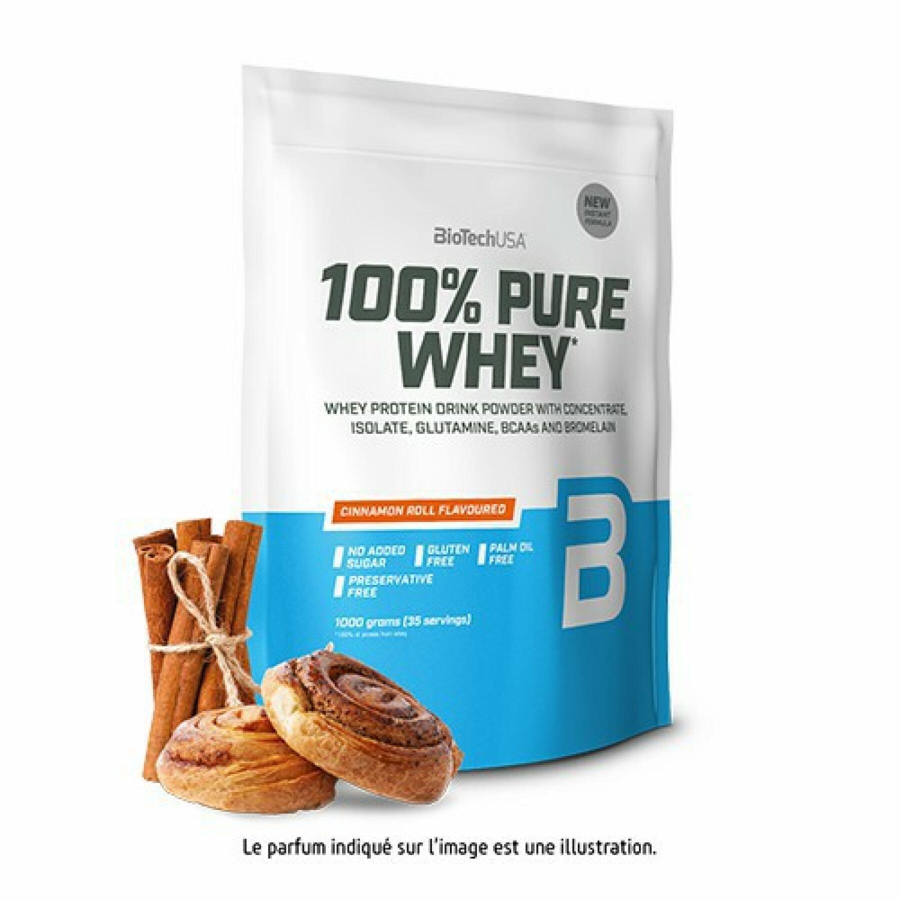 Sacs de protéines 100% pure whey Biotech USA - Black Biscuit - 1kg (x10)