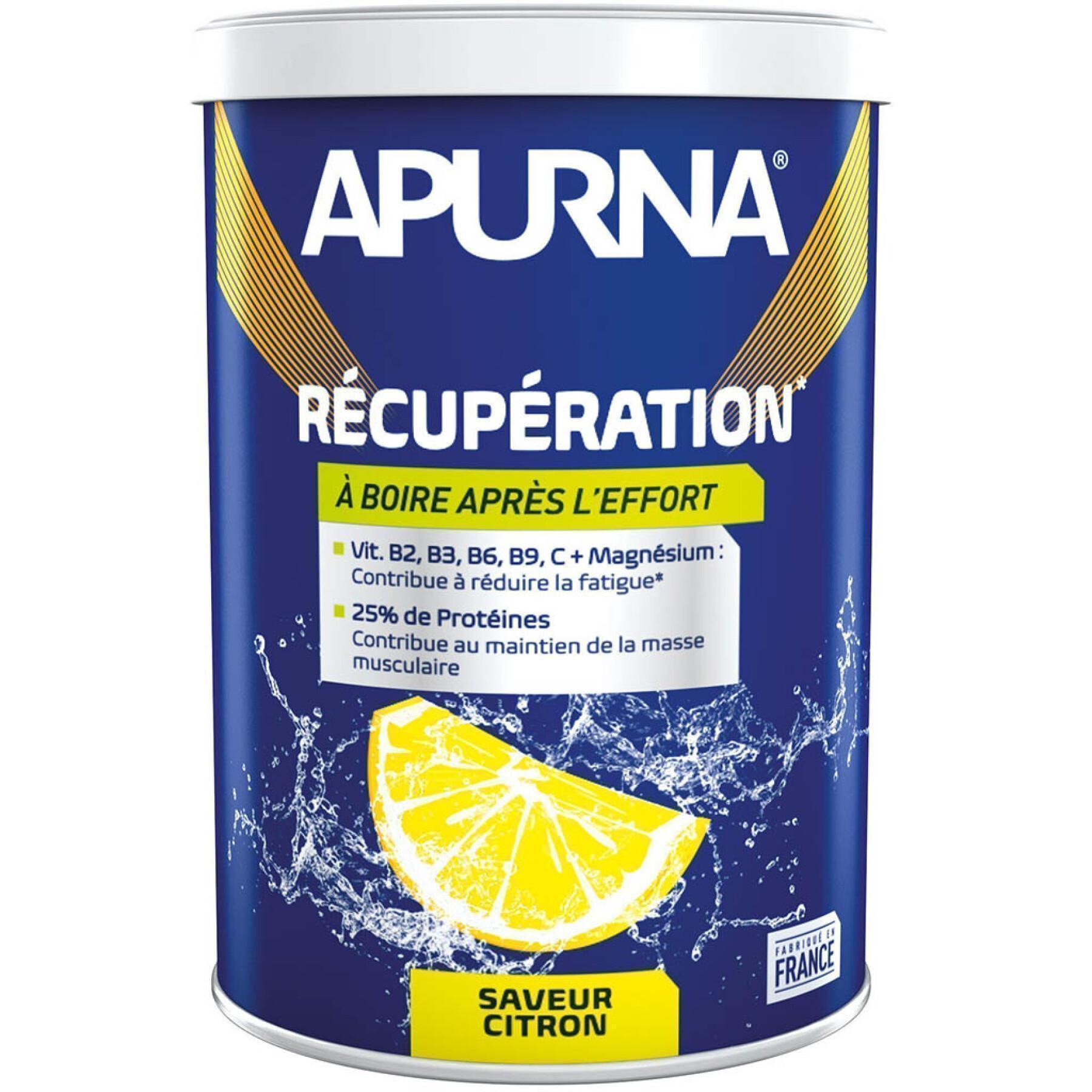 Boisson de récupération citron protéine boîte Apurna