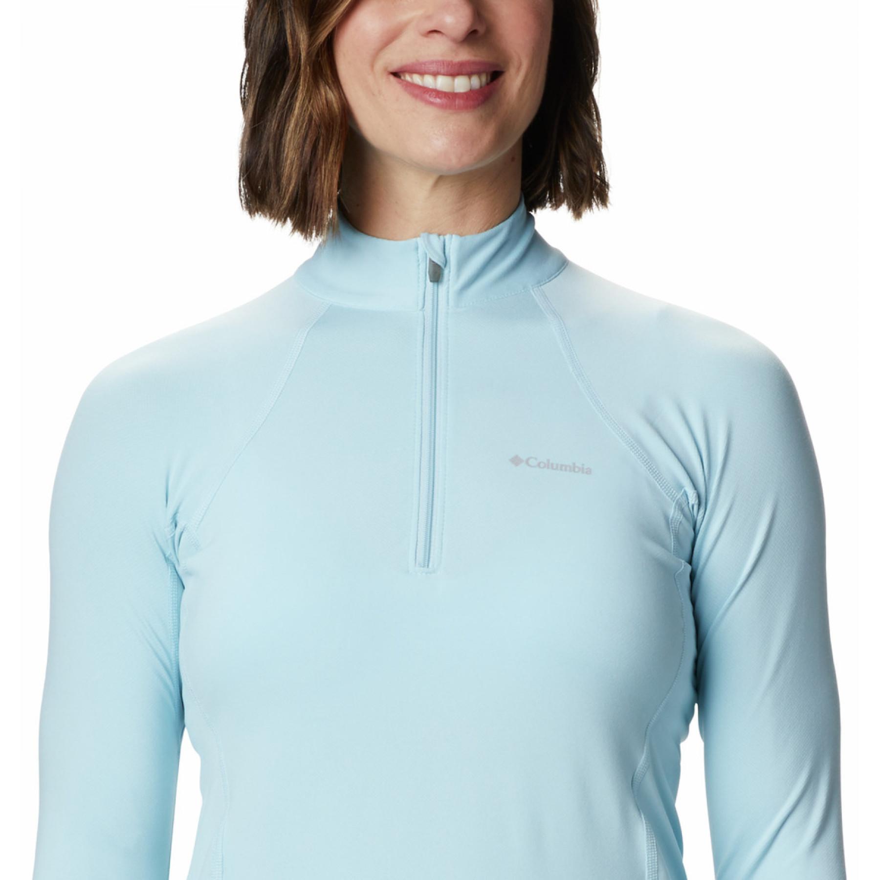 Maillot 1/2 zip femme Columbia Midweight Stretch