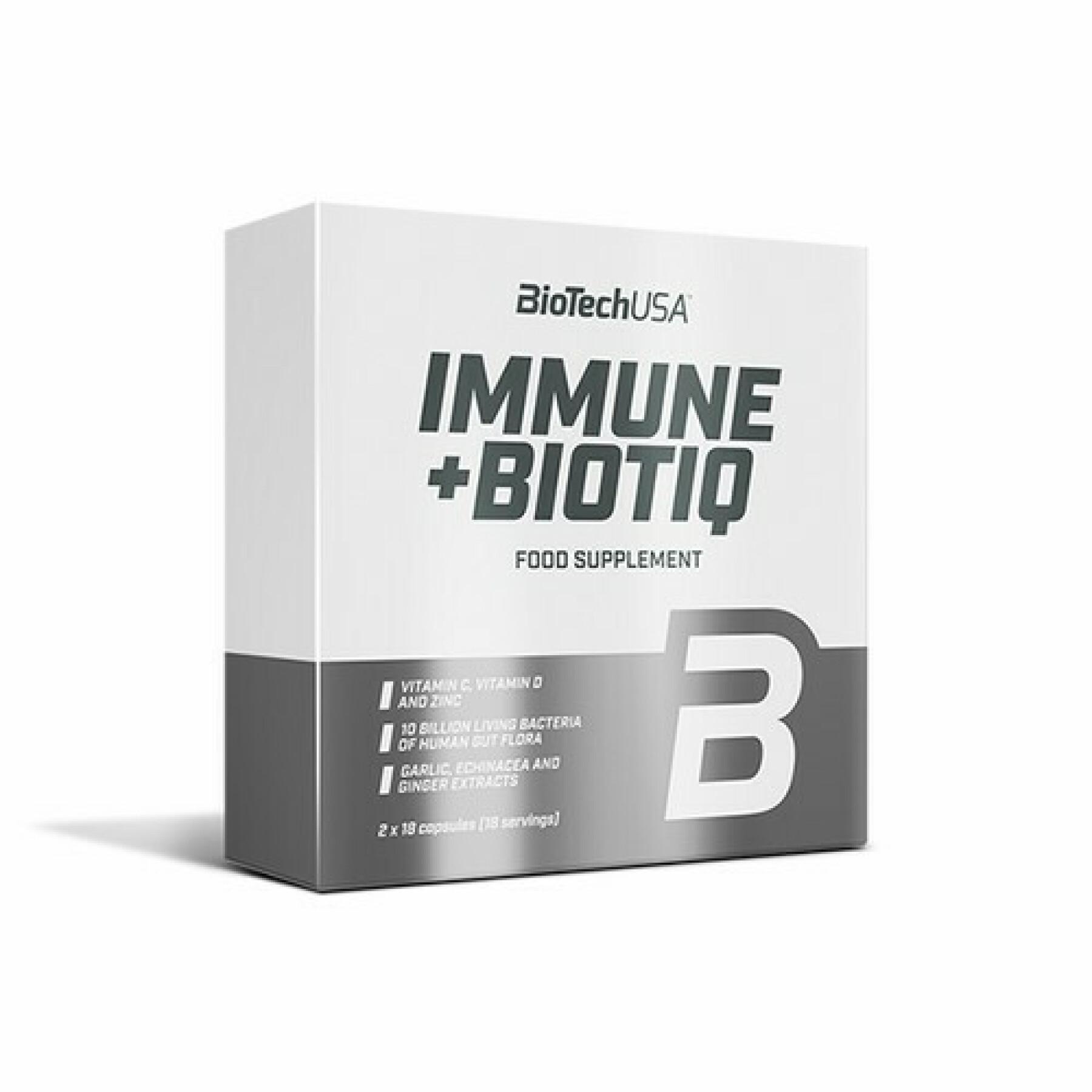 Lot de 24 pots de vitamine immunitaire + biotiq Biotech USA - 36 Gélul