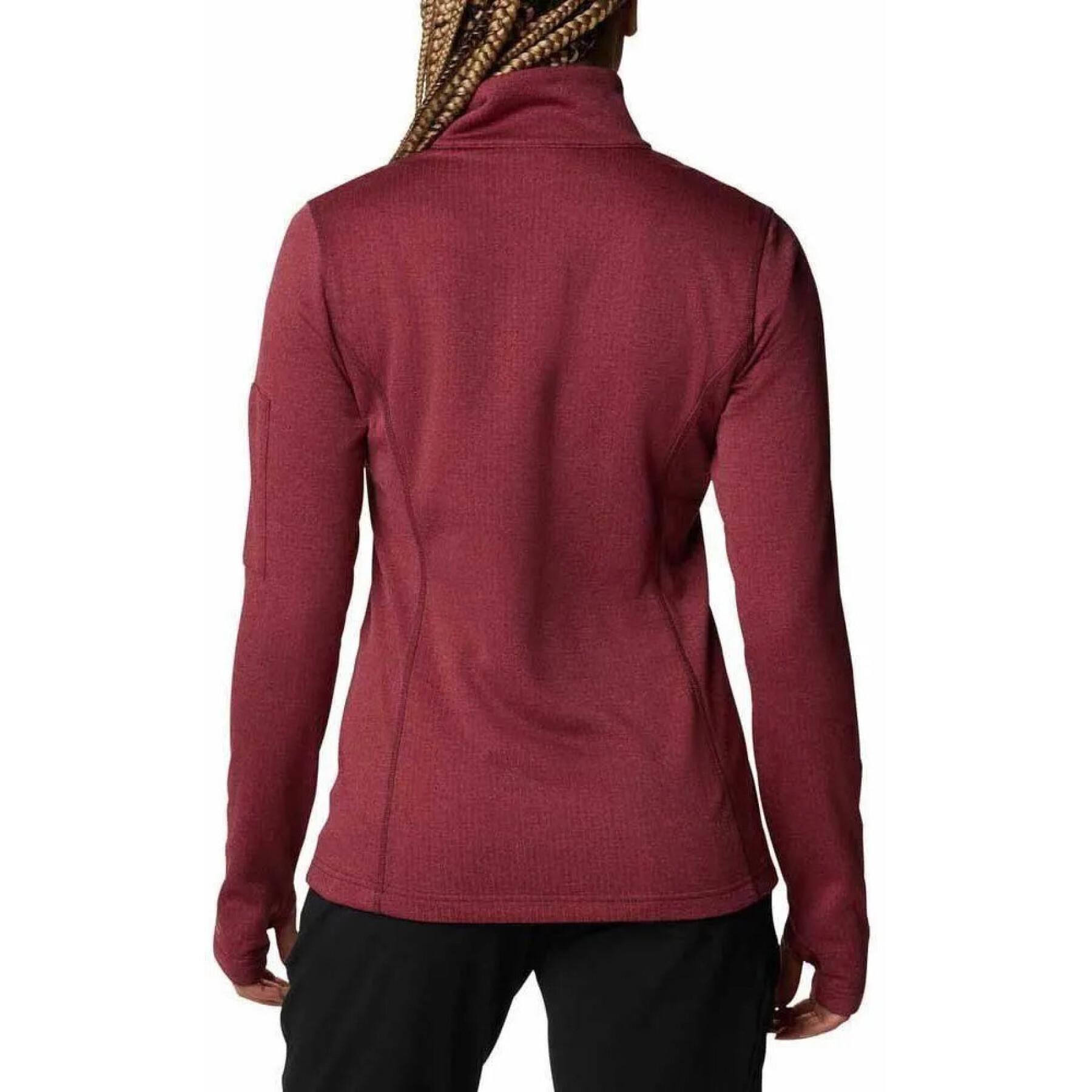 Sweatshirt 1/2 zip femme Columbia Park View Grid Fleece