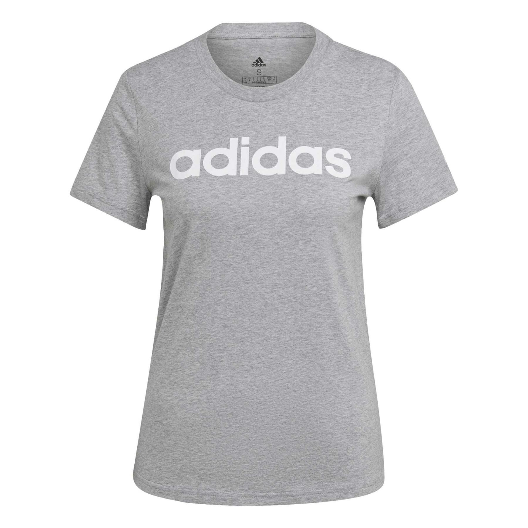 T-shirt ajusté à logo femme adidas Essentials