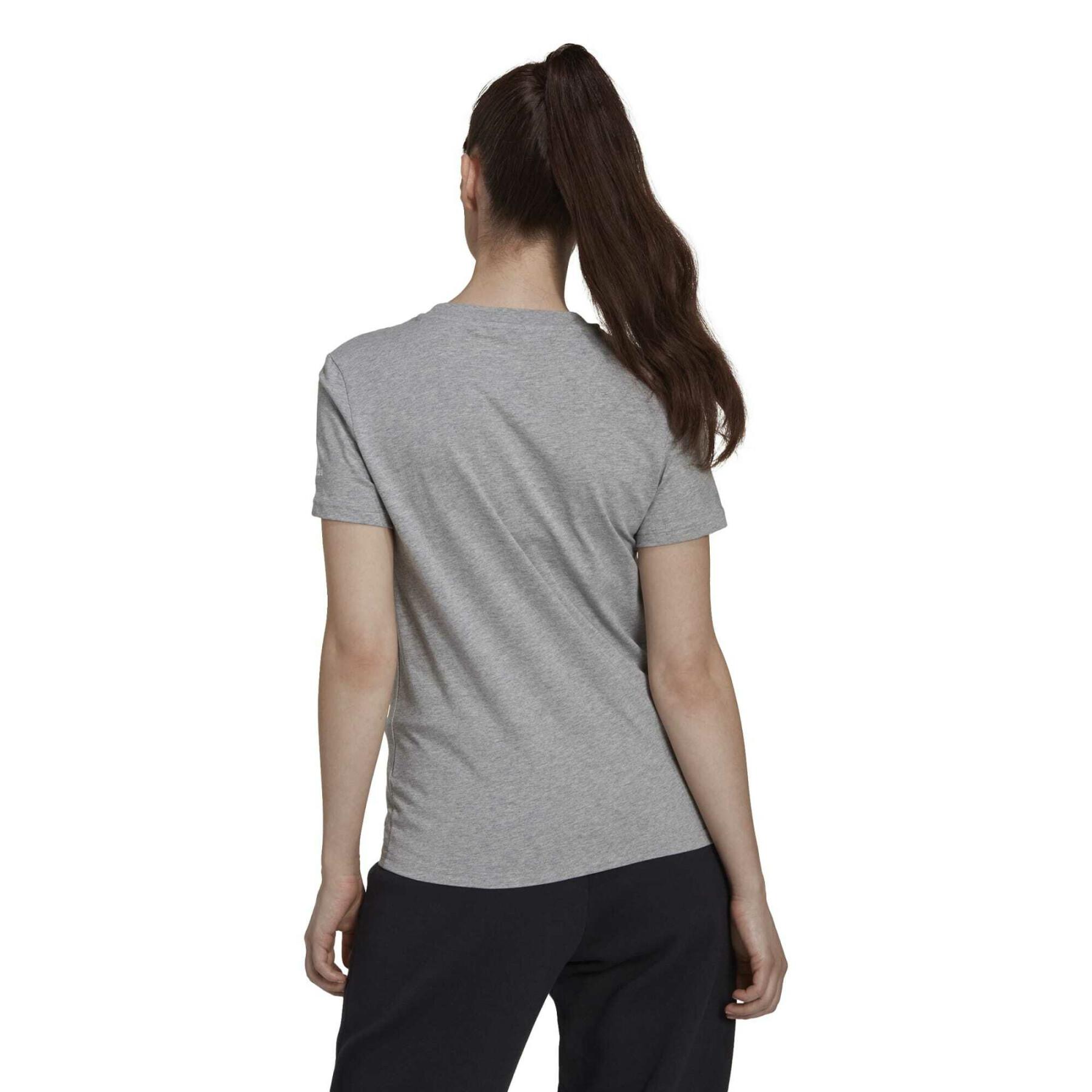 T-shirt ajusté à logo femme adidas Essentials