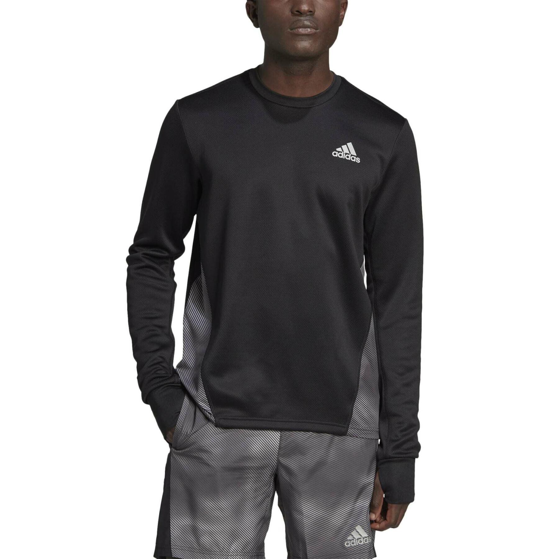 Sweatshirt à blocs de couleurs adidas Own the Run