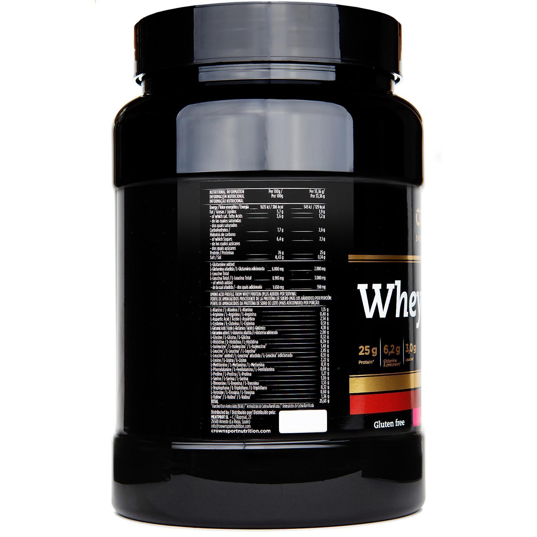 Protéine Crown Sport Nutrition Whey - fraise - 848 g