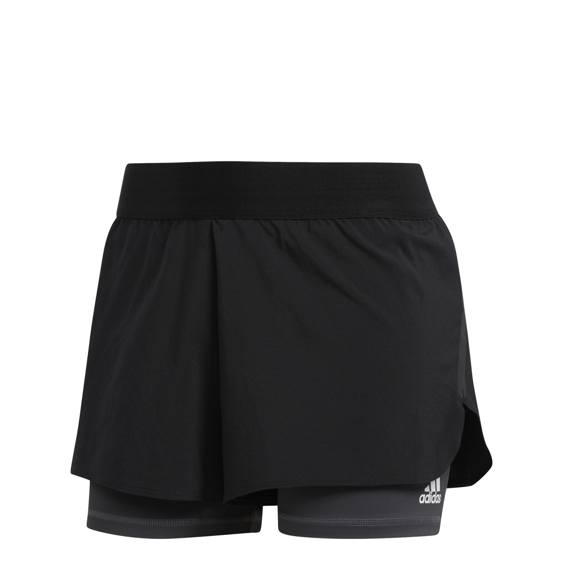 Short femme adidas Alphaskin Two-in-One