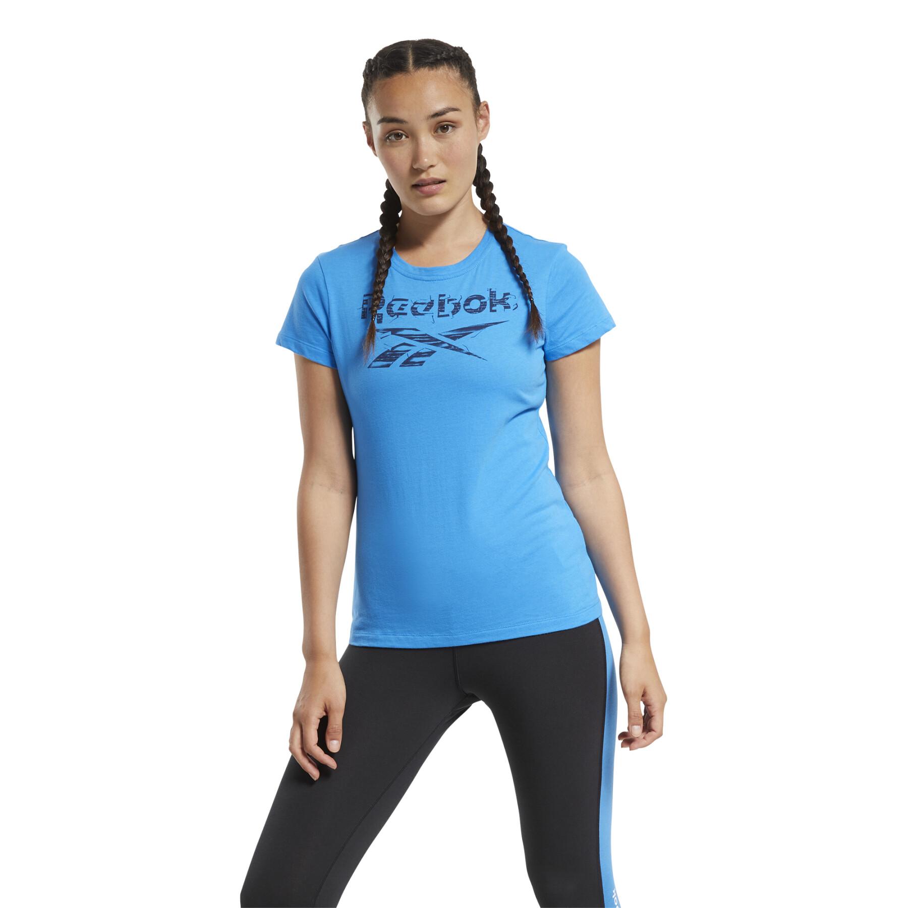 T-shirt femme Reebok Training Essentials Stacked Logo