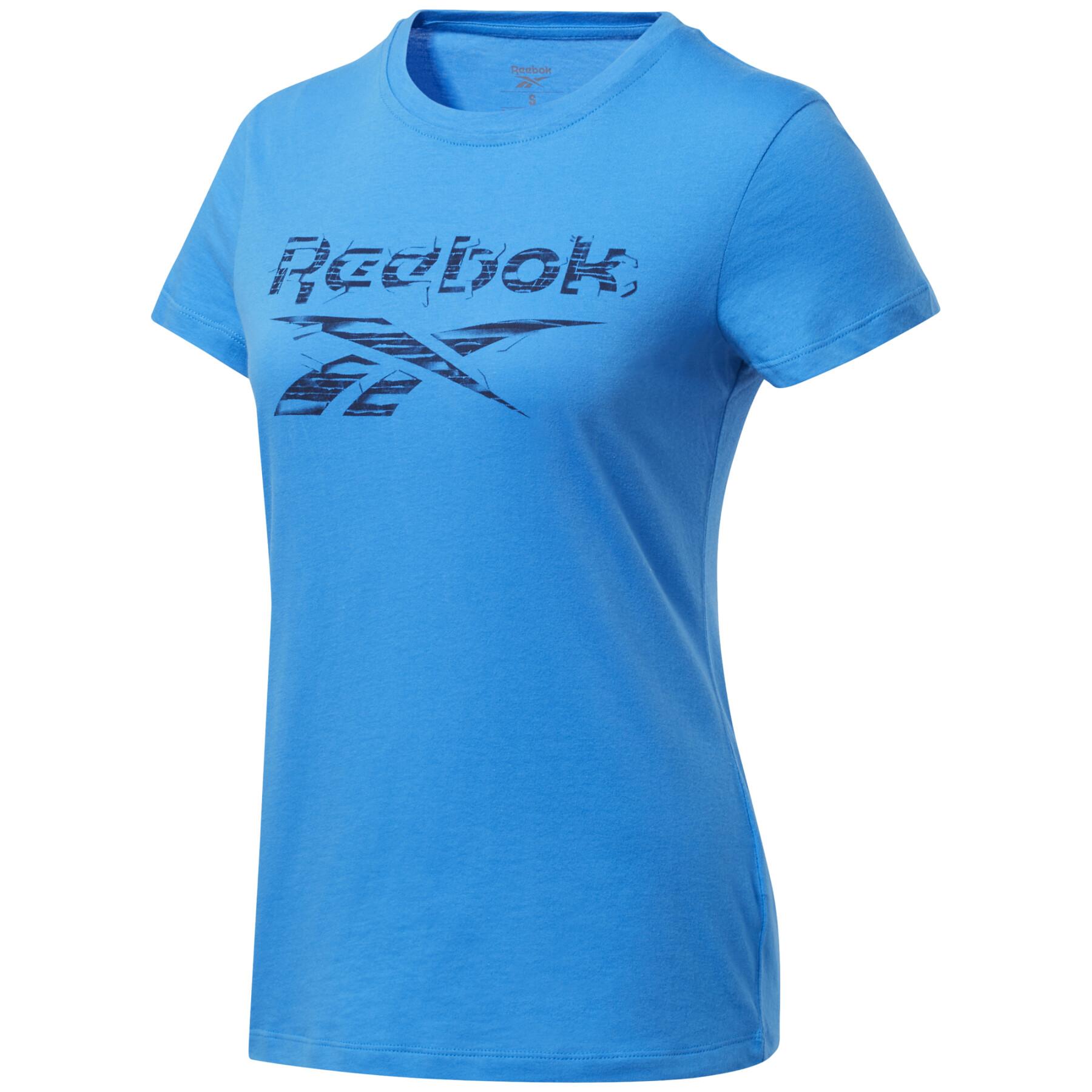 T-shirt femme Reebok Training Essentials Stacked Logo