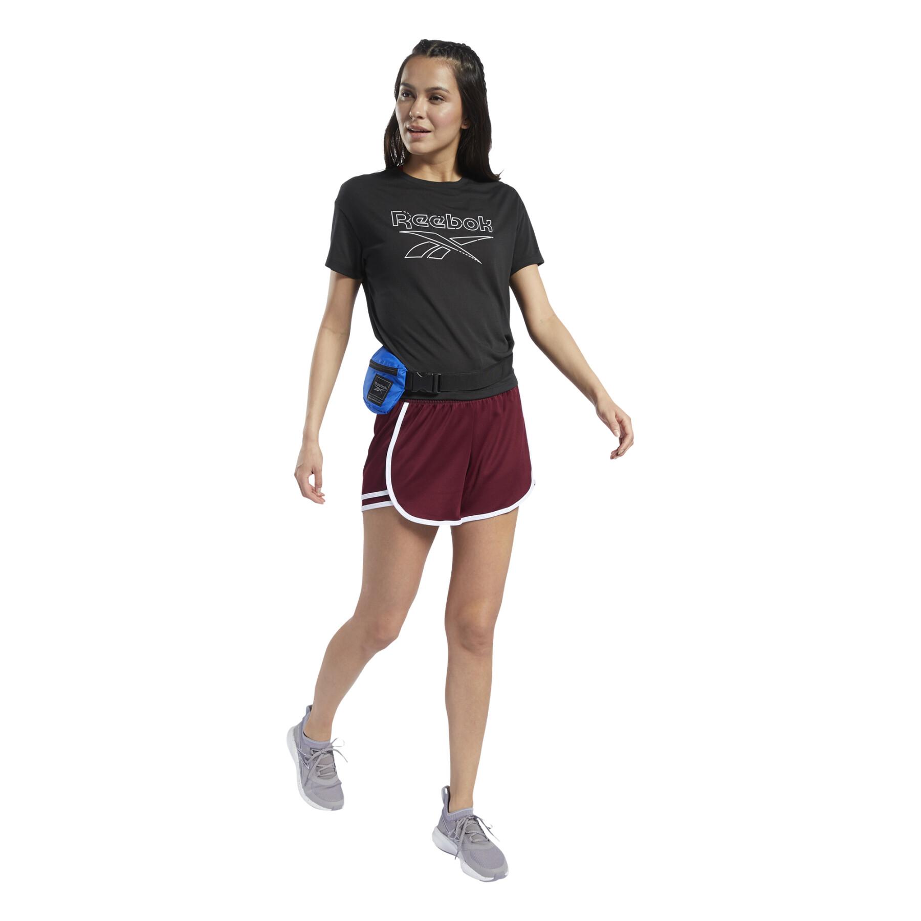 T-shirt femme Reebok Workout Ready Supremium Slim Fit Big Logo