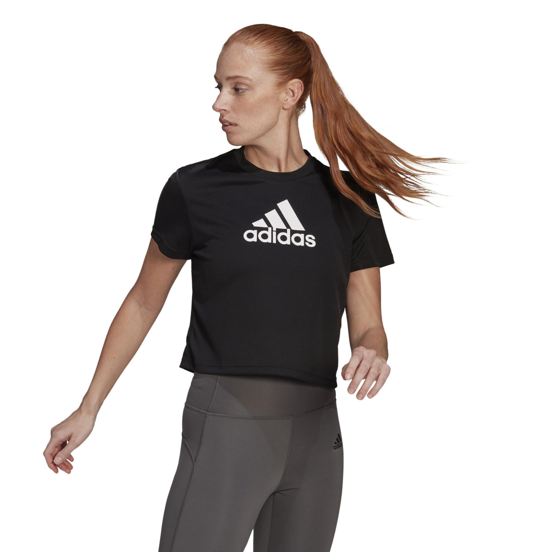 T-shirt court femme adidas Aeroready Designed 2 Move Logo Sport