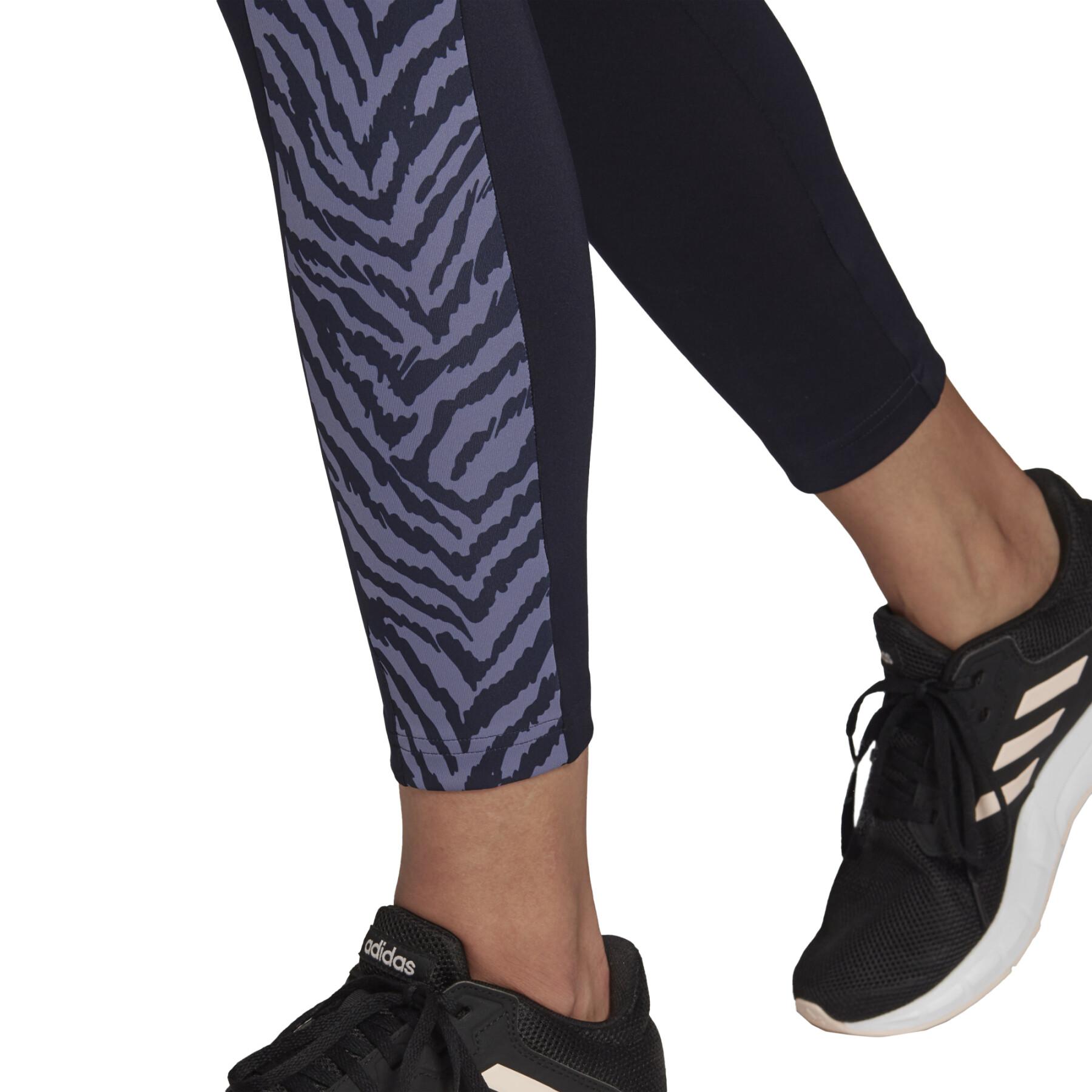 Legging 7/8 femme adidas High-Rise Sport Zebra
