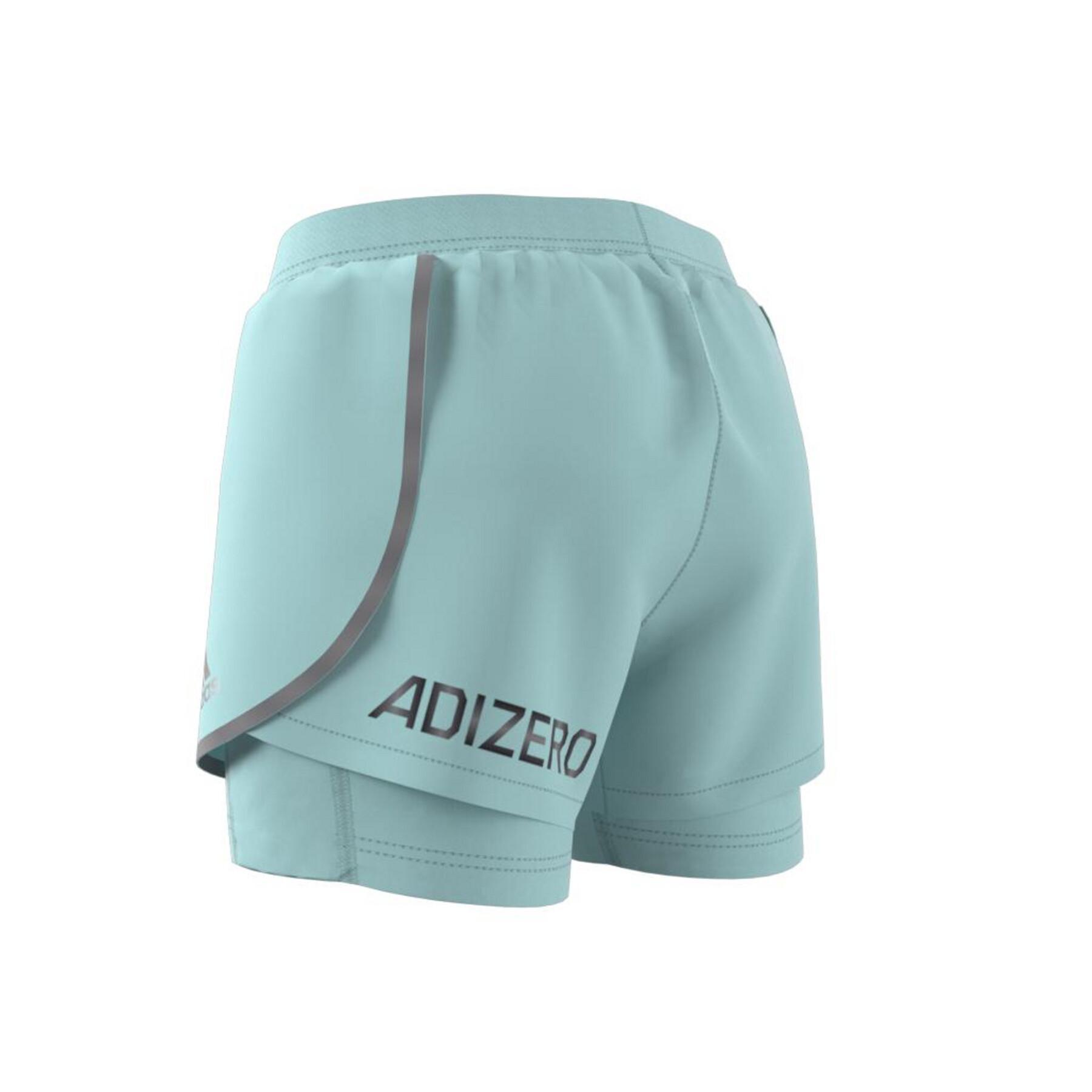 Short femme adidas Adizero Two-in-One
