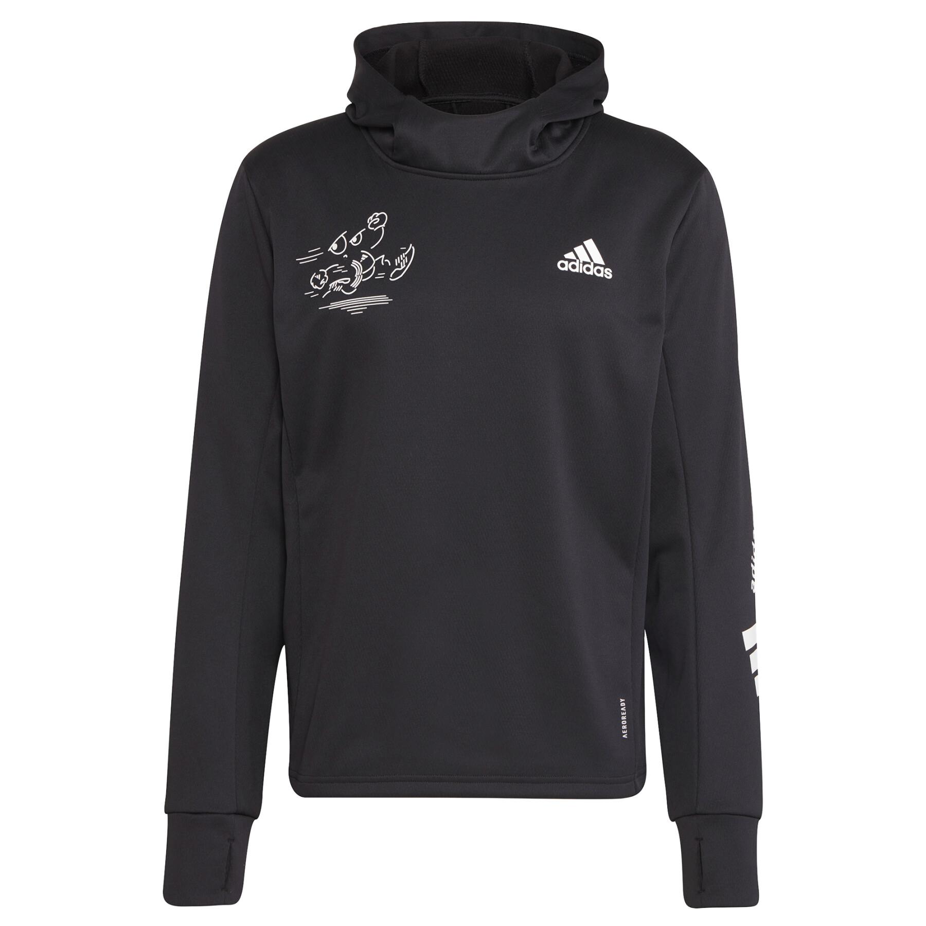 Sweatshirt à capuche adidas Signature Running