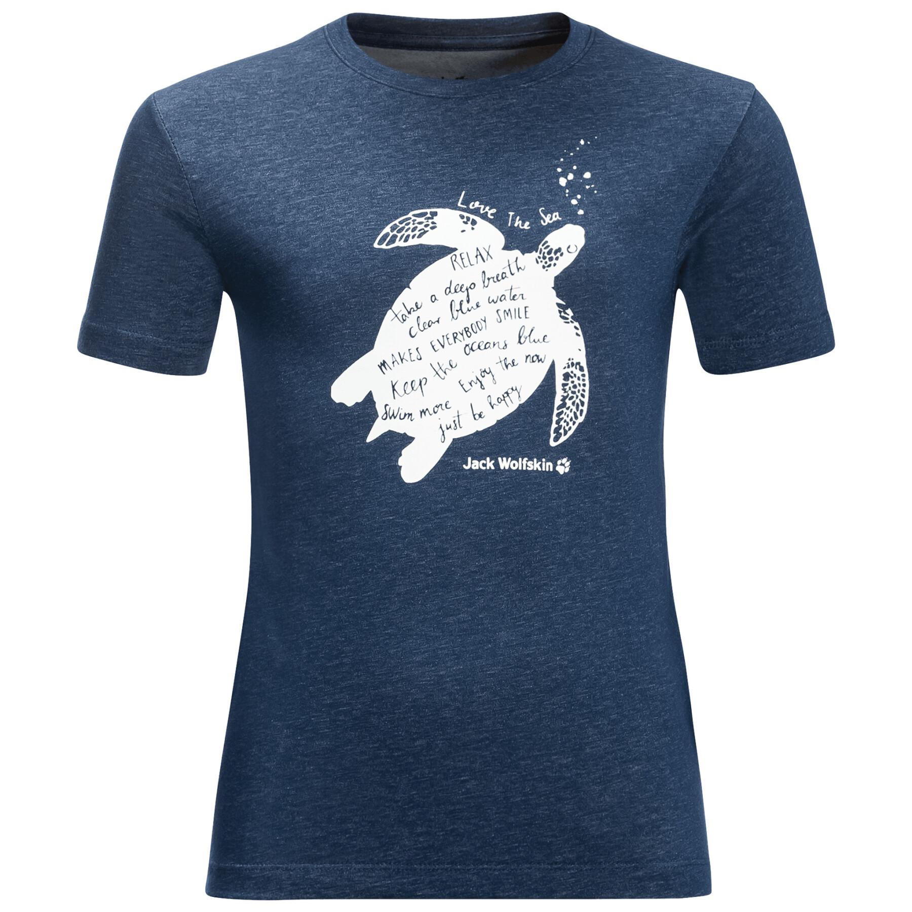 T-shirt enfant Jack Wolfskin Ocean Turtle
