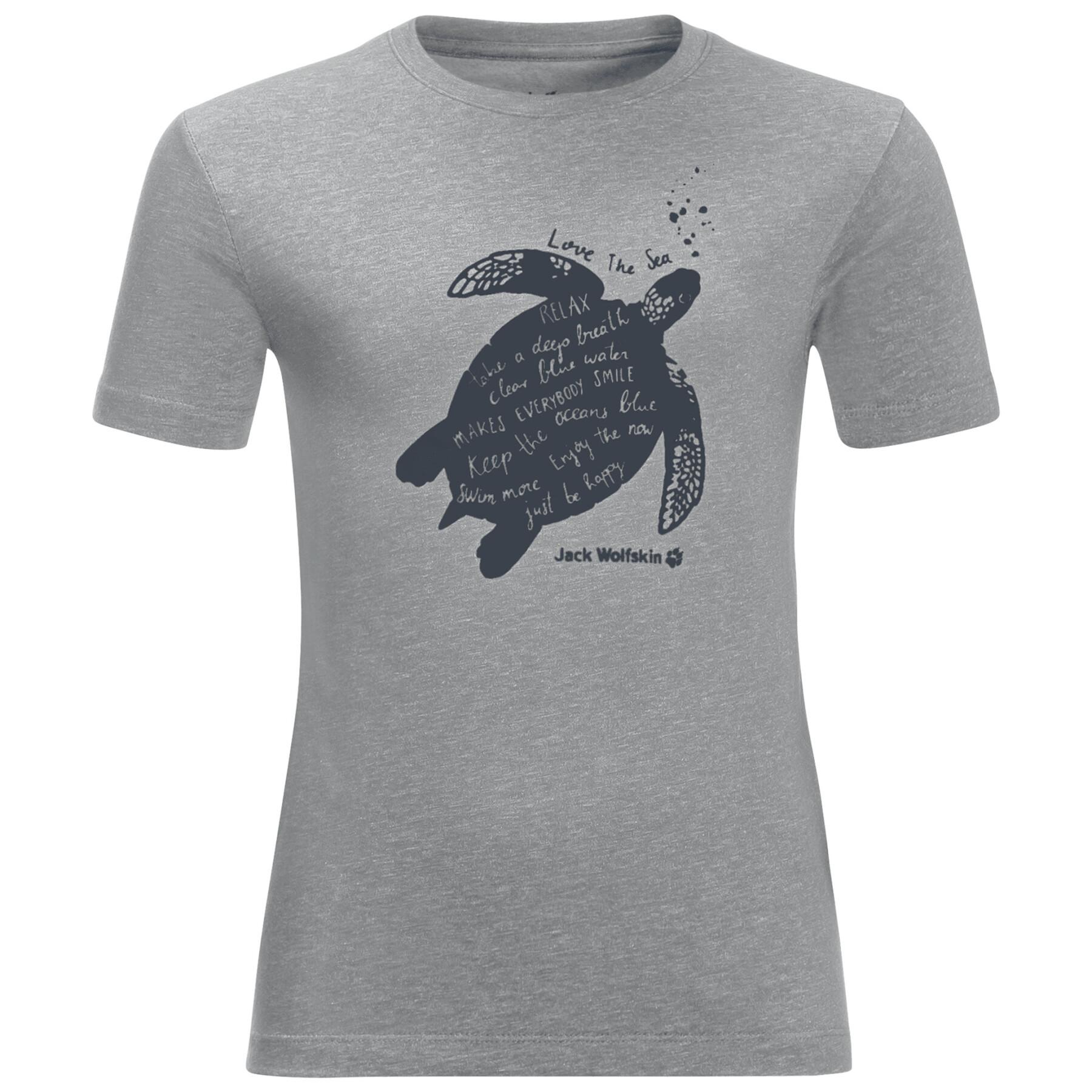 T-shirt enfant Jack Wolfskin Ocean Turtle