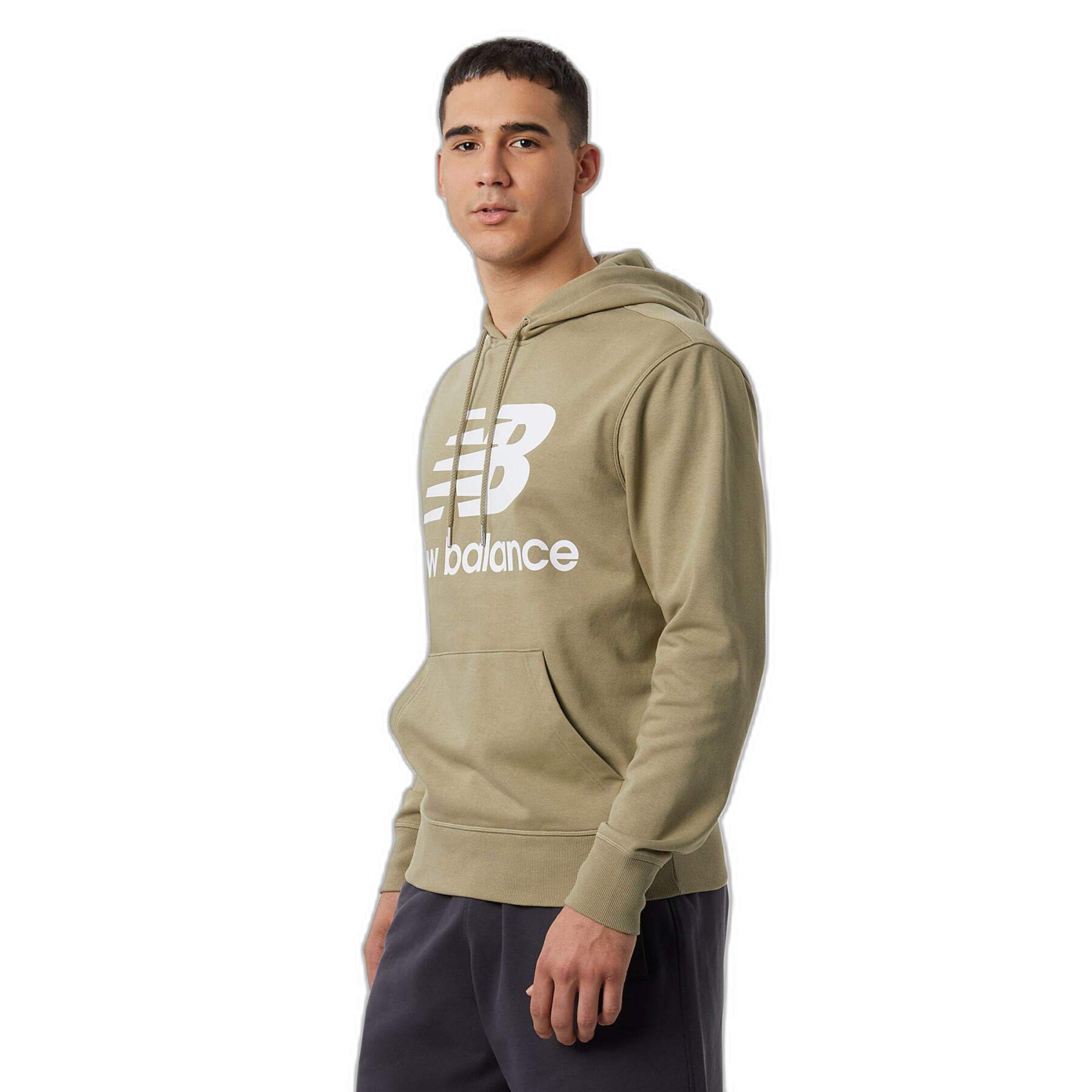 Sweatshirt à capuche molleton New Balance Essentials Stacked Logo
