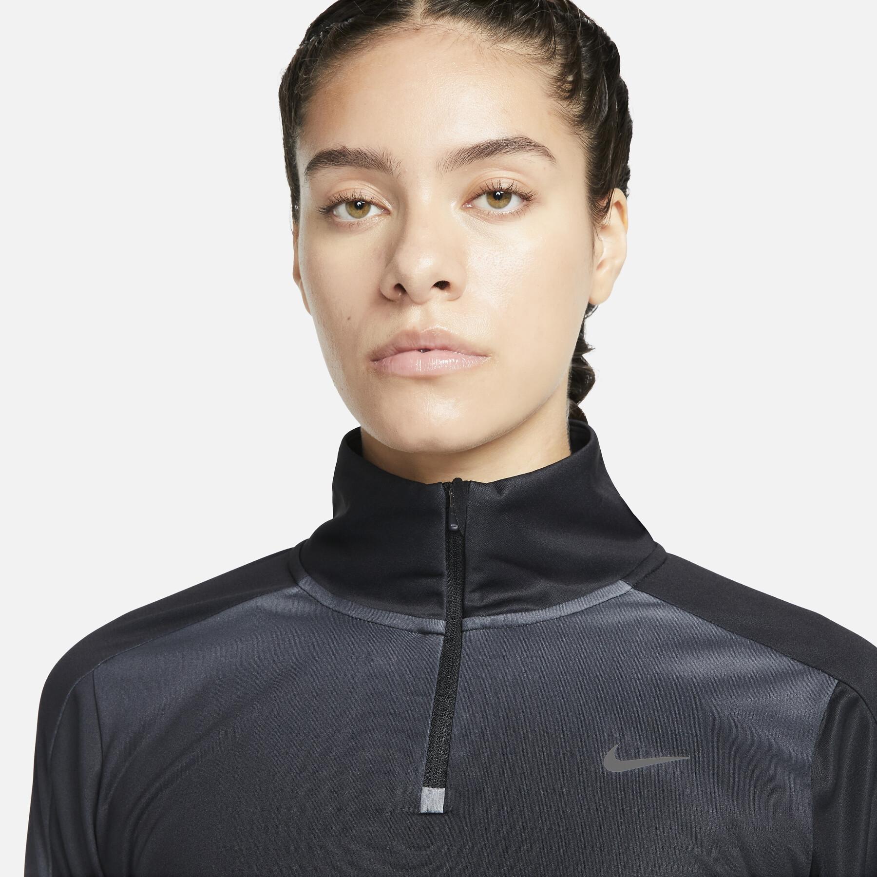Sweatshirt demi-zip femme Nike Dri-FIT Swoosh Print