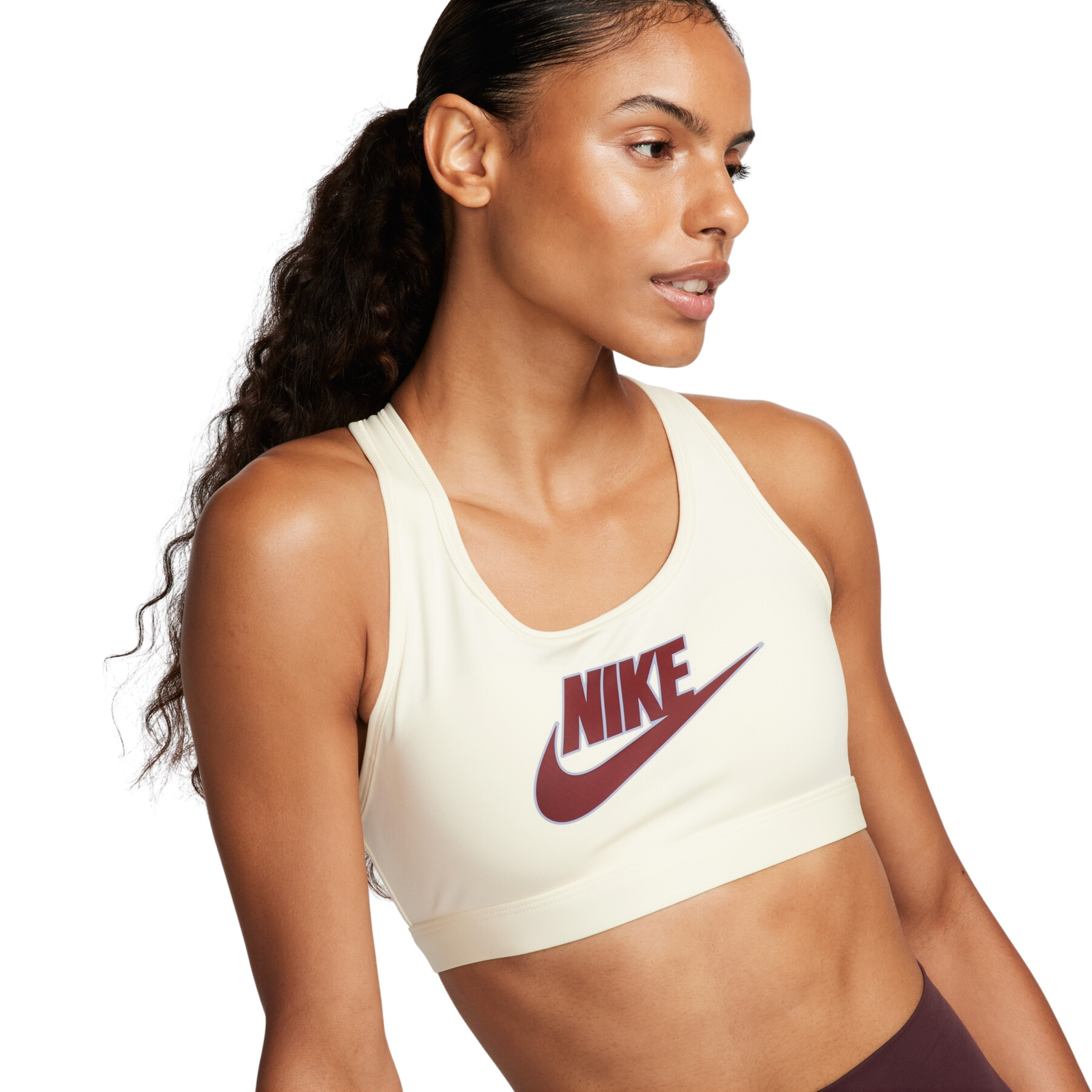 Brassière rembourrée à logo femme Nike Swoosh