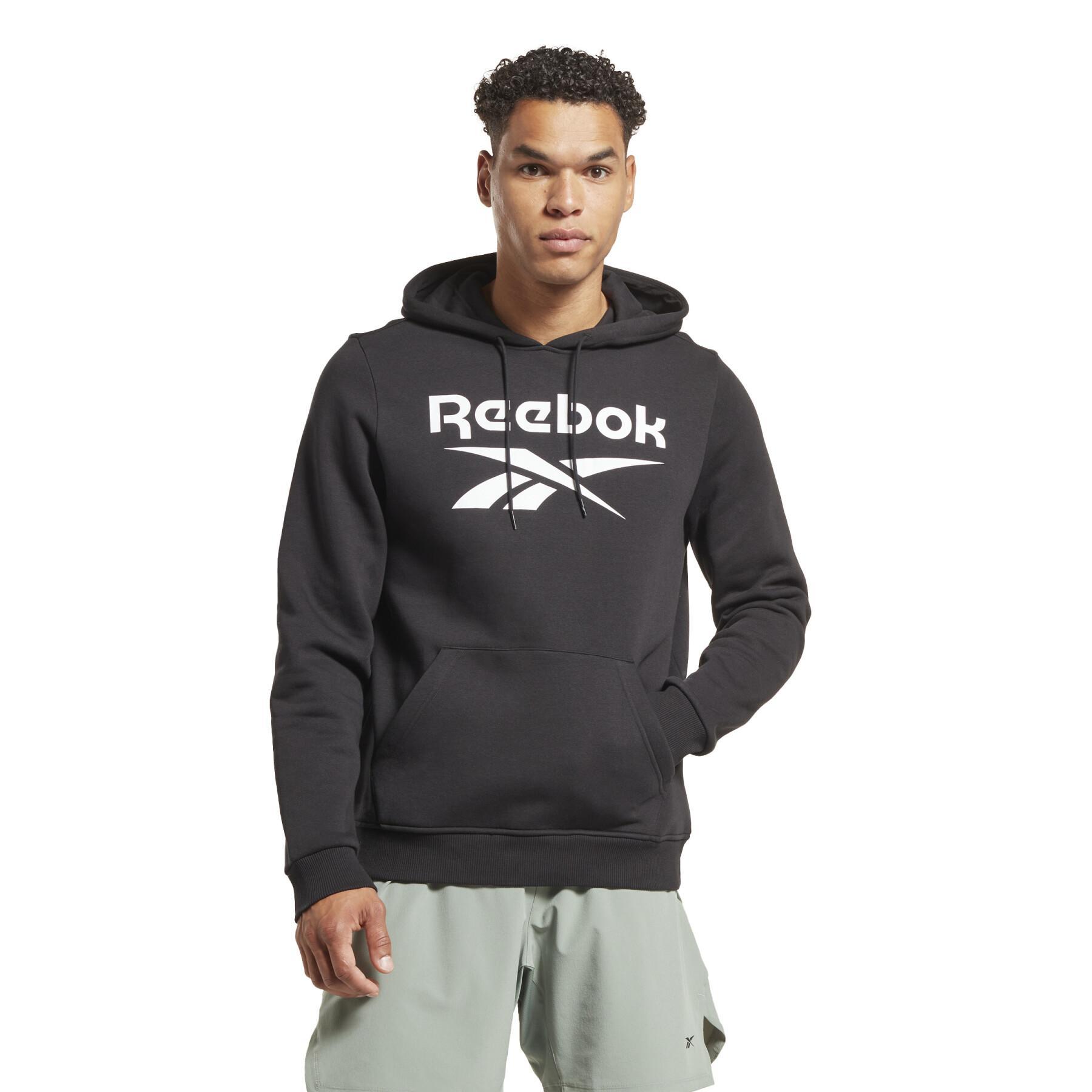 Sweatshirt à capuche molleton Reebok Identity Stacked Logo