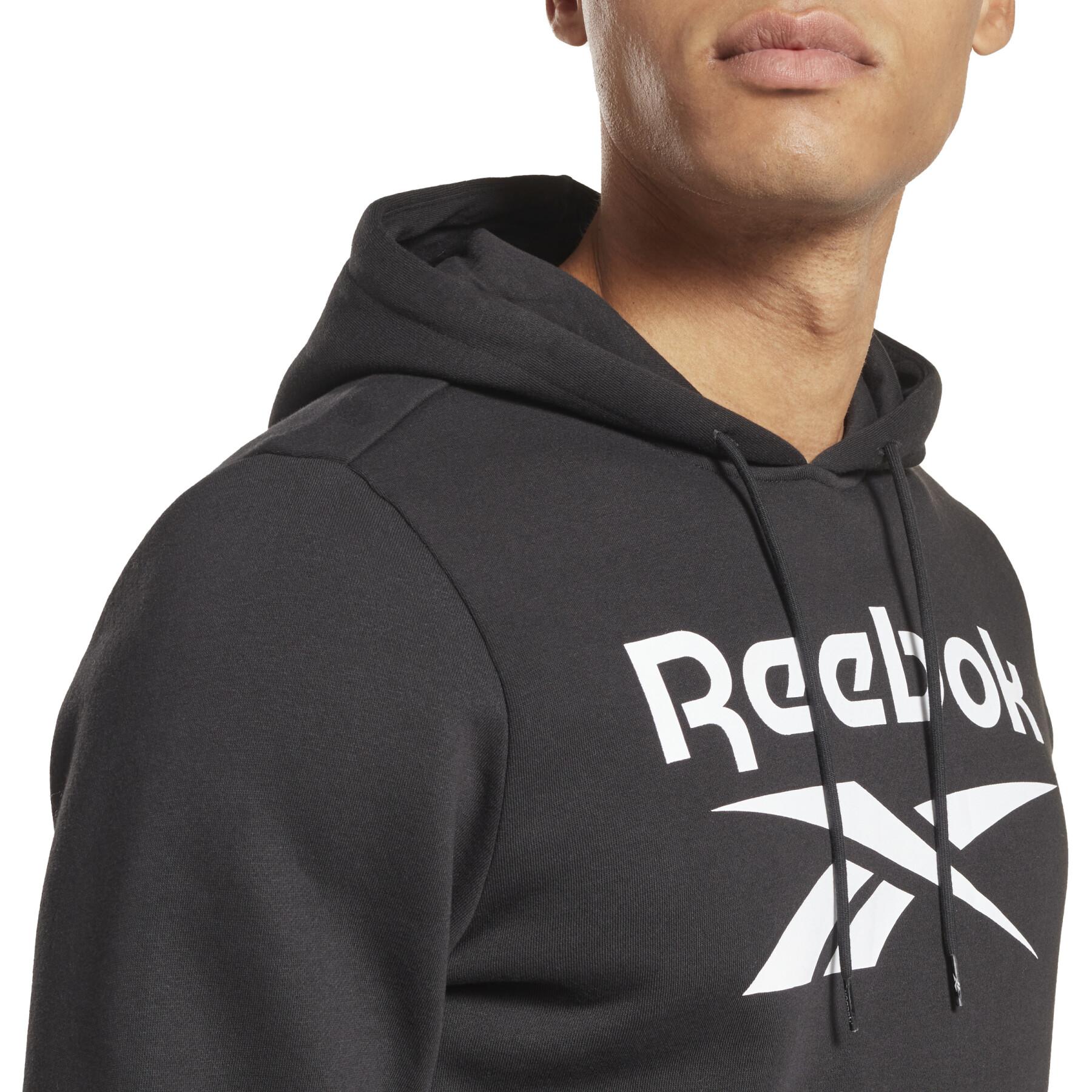 Sweatshirt à capuche molleton Reebok Identity Stacked Logo