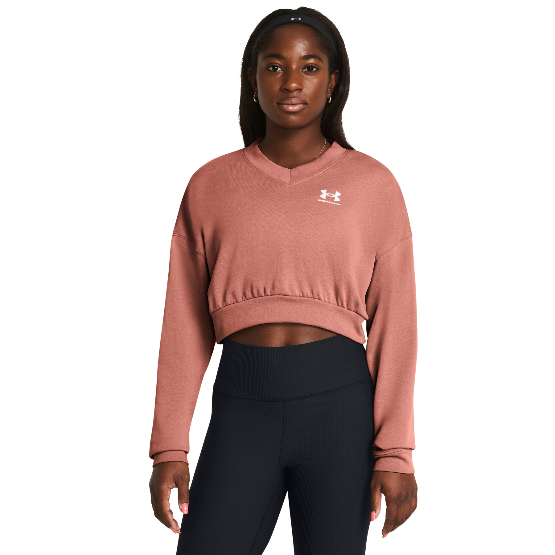 Sweatshirt col rond oversize crop femme Under Armour Rival Terry