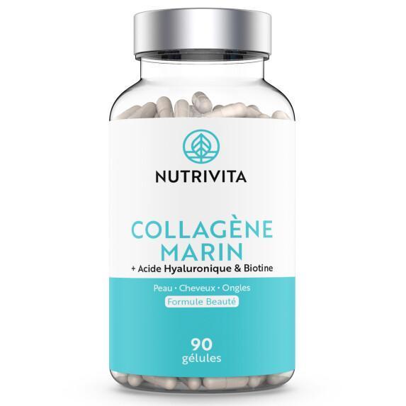 Complément alimentaire Collagène Marin - 90 gélules Nutrivita