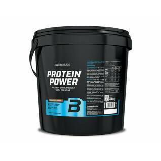 Seau de proteines Biotech USA power - Fraise-banane - 4kg