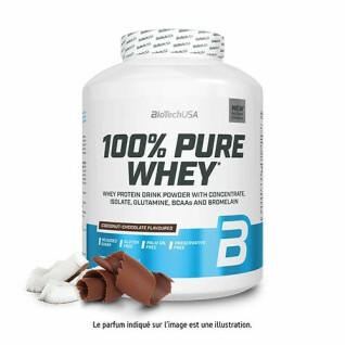 Pot de protéines 100 % pur lactosérum Biotech USA - Noix de coco-chocolat - 2,27kg