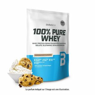 Lot de 10 sacs de protéines 100 % pur lactosérum Biotech USA - Cookies & cream - 454g