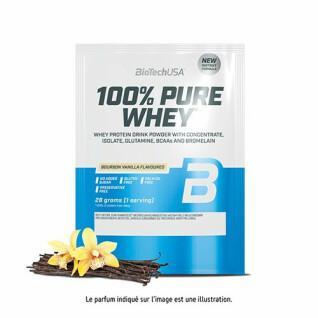 Lot de 10 sacs de protéines 100% pure whey Biotech USA - Black Biscuit - 28g