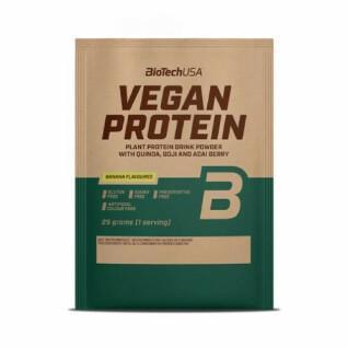 Lot de 50 sachets de protéines végétalienne Biotech USA - Banane - 25g