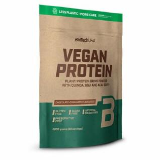 Lot de 4 sacs de protéines végétalienne Biotech USA - Chocolat-cannelle - 2kg