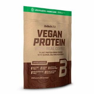 Lot de 4 sacs de protéines végétalienne Biotech USA - Café - 2kg