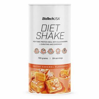 Pots de protéine Biotech USA diet shake - Caramel salé - 720g (x6)