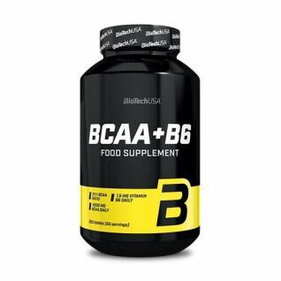 Lot de 12 pots d'acide aminés Biotech USA bcaa+b6 - 200 comp