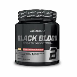 Lot de 10 pots de booster Biotech USA black blood nox + - Orange sanguine - 330g