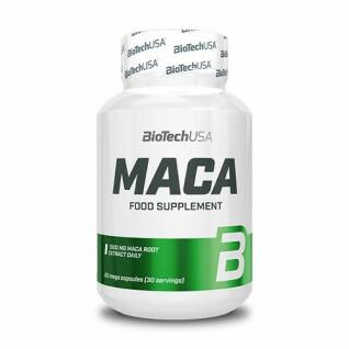 Lot de 12 pots de vitamine Biotech USA maca - 60 Gélul