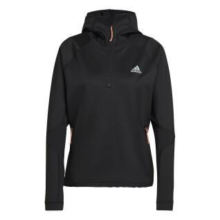 Sweatshirt femme adidas X-City Cold.RDY Running Cover-Up