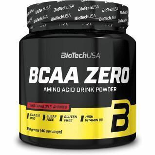 Lot de 10 pots d'acides aminés Biotech USA bcaa zero - Pasteque - 360g