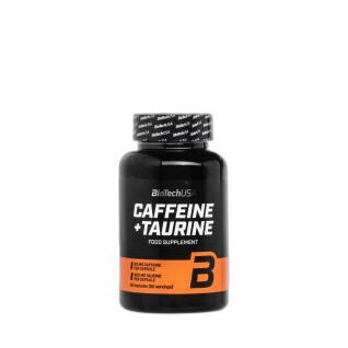 Lot de 12 pots de booster Biotech USA cafféine + taurine - 60 Gélul