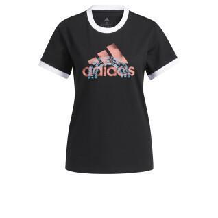 T-shirt femme adidas The Brand Graphic Ringer