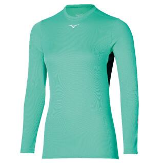 Maillot col rond manches longues femme Mizuno Breath Thermo Mid Weight