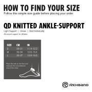 Support chevillère tricoté Rehband Qd line