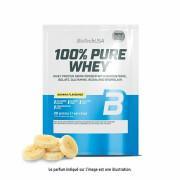 Lot de 50 sachets de protéines 100 % pur lactosérum Biotech USA - Banane - 28g