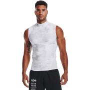 T-shirt de corps compression sans manches et à col montant imprimé Under Armour Iso-Chill